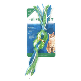 FelineClean игрушка для кошек Dental Колечко прорезыватель с лентами, резина