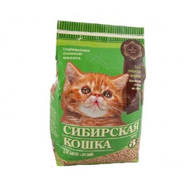 Сибирская кошка Наполнитель древесный для котят, 3 л