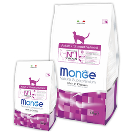 Monge Cat Classic Line для взрослых кошек, для поддержания иммунитета, курица, 1,5&nbsp;кг