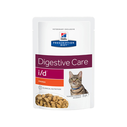 Hill`s PD i/d Digestive Care для кошек всех возрастов при расстройствах пищеварения, курица, пауч 85 г