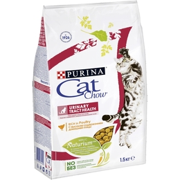 Cat Chow Adult Urinary для взрослых кошек, профилактика мочекаменной болезни + контроль веса, птица, 1,5 кг