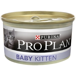 Pro Plan Junior Baby Kitten первый прикорм для котят, курица, консервы 85 г