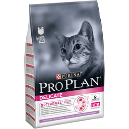 Pro Plan Delicate OptiRenal для кошек с чувствительным пищеварением + здоровье почек, индейка, 3&nbsp;кг