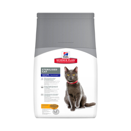 Hill`s SP Mature Adult 7+ Sterilised Cat для пожилых стерилизованных кошек с 7&nbsp;лет, здоровье почек + контроль веса, курица, 1,5&nbsp;кг