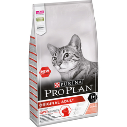 Pro Plan Original Adult OptiSenses для кошек, для поддержания органов чувств, лосось, 10&nbsp;кг