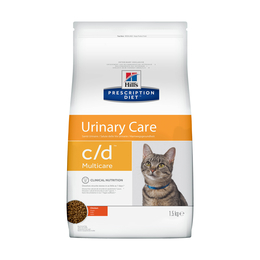 Hill`s PD c/d Urinary Care для взрослых кошек, растворение струвитов + профилактика мочекаменной болезни, курица, 1,5 кг