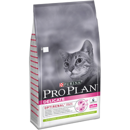 Pro Plan Delicate OptiRenal для кошек с чувствительным пищеварением + здоровье почек, ягненок, 10&nbsp;кг