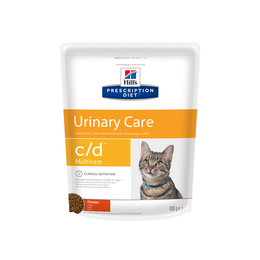 Hill`s PD c/d Urinary Care для взрослых кошек, растворение струвитов + профилактика мочекаменной болезни, курица, 400 г