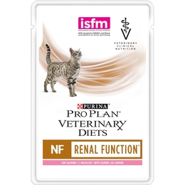 Pro Plan Veterinary diets NF St/Ox Renal Function для взрослых кошек при патологии почек/мочевых камнях, лосось, пауч 85&nbsp;г