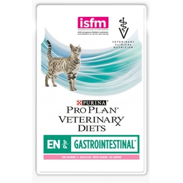 Pro Plan Veterinary diets EN St/Ox Gastrointestinal для кошек всех возрастов при расстройствах пищеварения, лосось, пауч 85&nbsp;г