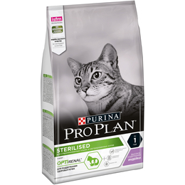 Pro Plan Adult Sterilised OptiRenal для стерилизованных кошек, здоровье почек, индейка, 1,5 кг