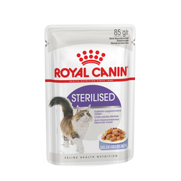 Royal Canin Regular Sterilised для стерилизованных кошек, здоровье почек + контроль веса, мясо, кусочки в желе, пауч 85&nbsp;г