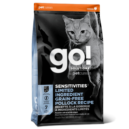 Go! Solutions Sensitivities для котят и взрослых кошек с чувствительным пищеварением, минтай, 7,26&nbsp;кг