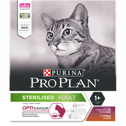 Pro Plan Sterilised OptiSavour для стерилизованных кошек, печень/утка, 400 г