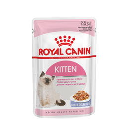 Royal Canin Second age Kitten для котят до 12&nbsp;месяцев, иммунитет + здоровье кишечника, мясо, кусочки в желе, пауч 85&nbsp;г