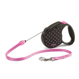 Flexi Color S Рулетка-поводок для собак весом до 12&nbsp;кг (розовый), 5&nbsp;м