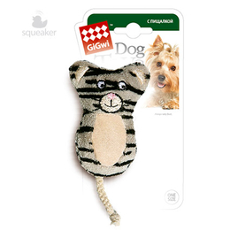 GiGwi Кот с пищалкой, игрушка для собак