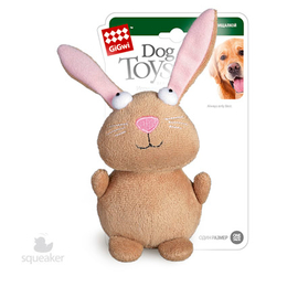 GiGwi Кролик с пищалкой, игрушка для собак