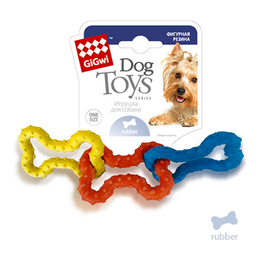 GiGwi Три резиновые косточки, игрушка для собак