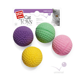 GiGwi Мячик, игрушка для кошек, 4 шт.
