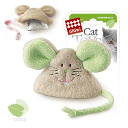 GiGwi Мышка с кошачьей мятой, игрушка для кошек