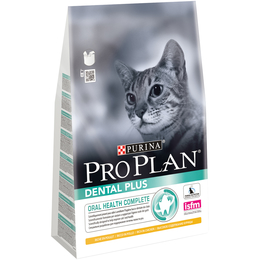 Pro Plan Dental Plus для кошек, для здоровья полости рта , курица, 3&nbsp;кг