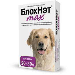 БлохНэт max капли для собак весом 20–30&nbsp;кг, 3&nbsp;мл