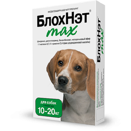 БлохНэт max капли для собак весом 10–20&nbsp;кг, 2&nbsp;мл