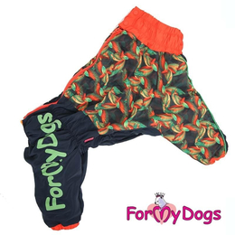 For My Dogs комбинезон черно-оранжевый для собак-мальчиков (B3)