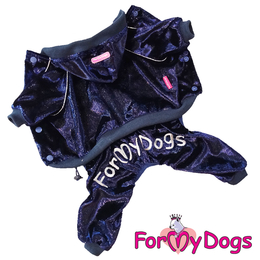For My Dogs костюм велюровый синий для собак (12)