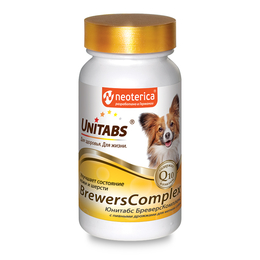 Витамины BreversComplex для шерсти и кожи собак мелких пород с пивными дрожжами, 100&nbsp;таблеток