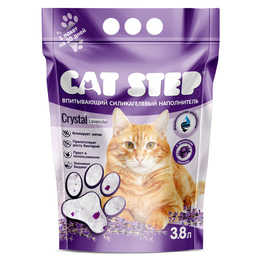 Cat Step «Лаванда», наполнитель силикагелевый для кошачьего туалета, 3,8&nbsp;л