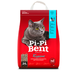Pi-Pi-Bent Classic наполнитель комкующийся для кошачьих туалетов, 24&nbsp;л (10&nbsp;кг)