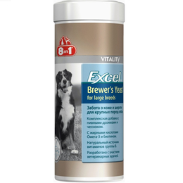 Excel Пивные дрожжи для собак крупных пород, 80 таблеток