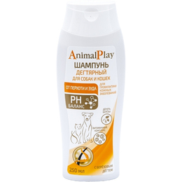 Animal Play шампунь дегтярный от перхоти и зуда для собак и кошек, 250 мл
