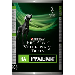 Pro Plan Veterinary diets HA Hypoallergenic для собак всех возрастов при пищевой непереносимости, растительный белок, консервы 400 г