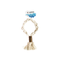 Zoobaloo Плетеное кольцо из хлопкового каната, игрушка для собак, 45 см
