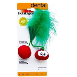 Petstage Dental Вишни с кошачьей мятой, игрушка для кошек, 7 см