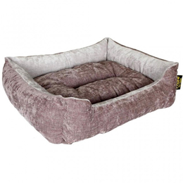 Лежак ПОЛО лиловый прямоугольный для собак, 70*60*23 см